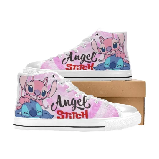 Discover Lilo and Stitch High Top Shoes Sneakers