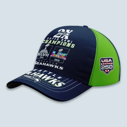 Discover 2026 Seahawkss 2x Super B.owls Champions Cap