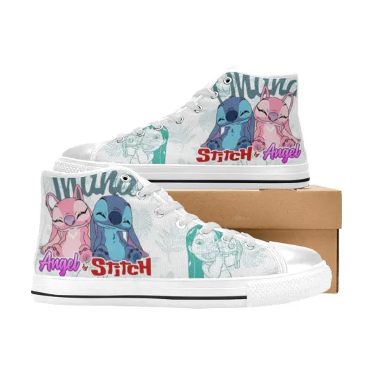 Discover Lilo and Stitch High Top Shoes Sneakers