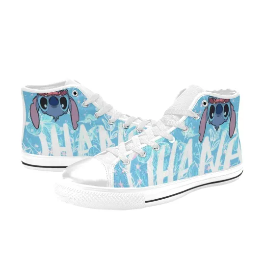 Discover Ohana Lilo And Stitch High Top Shoes Sneakers