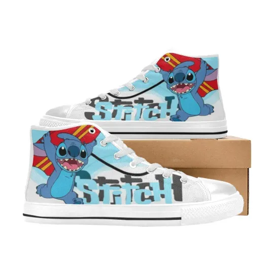 Discover Lilo and Stitch High Top Shoes Sneakers