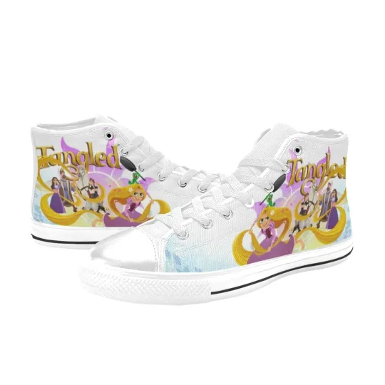 Discover Tangled High Top Shoes Sneakers