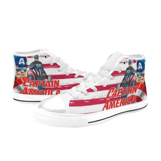 Captain America High Top Shoes Sneakers