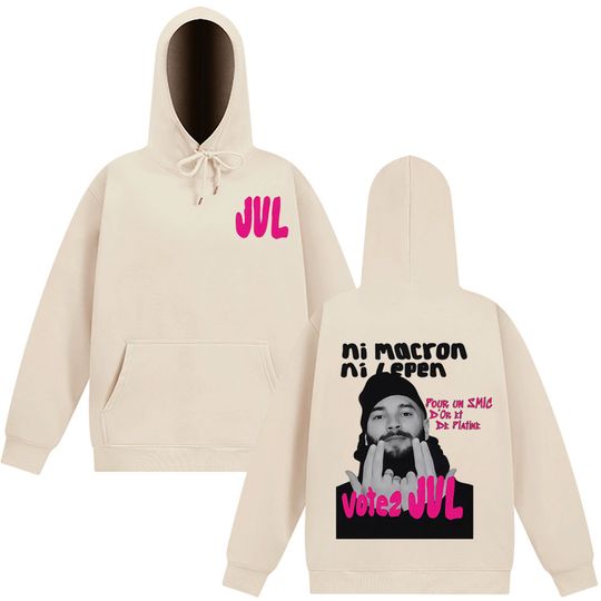 Discover French Rapper JUL Fashion Graphics Hoodie Men Women Fashion Hip Hop Sweatshirt Oversized Vintage Casual Sportswear Streetwear