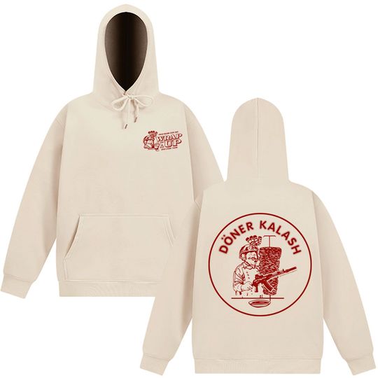 Discover Doner Kebab Kalash Funny Graphic Hoodies Men Women Casual Oversized Long Sleeve Hoodie Harajuku Winter High Quality Tracksuit