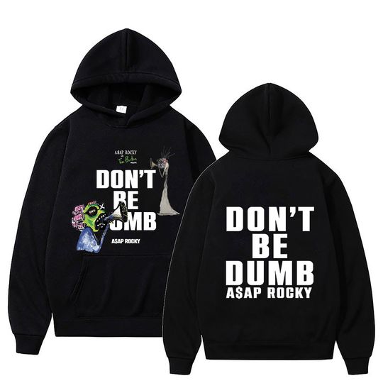Discover A$AP ROCKY Don't Be Dumb Merch Hoodie Spring Autumn Fashion Men_Women Graphic Casual Long Sleeve Classic Sweatshirt Streetwear