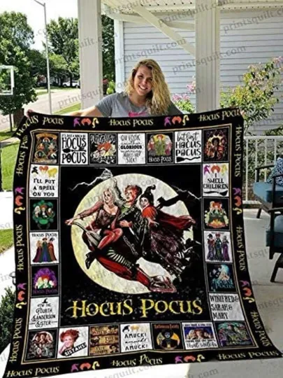 Discover Hocus Pocus Fleece Blanket - Gift for Anniversary, Mother’s Day, Father’s Day