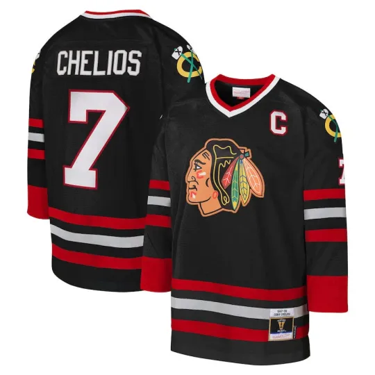 Discover Chicago Blackhawks Chris Chelios #7 Mitchell Ness 1997/98 NHL Power Play Jersey