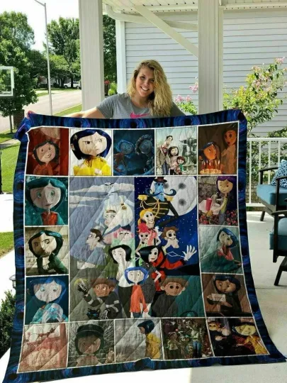 Discover Coraline Fleece Blanket for Home & Living, Anniversary, Mother’s Day, Father’s Day, Birthday