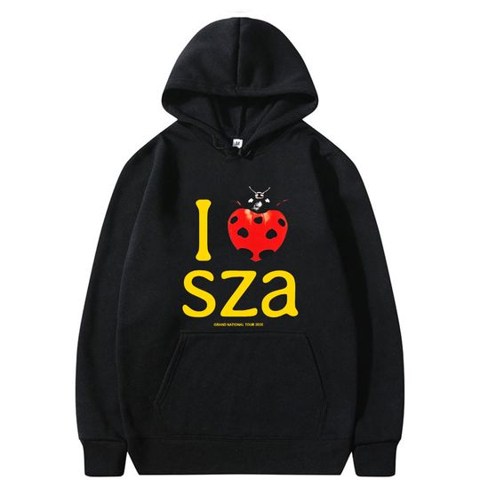 I Love SZA Grand National Tour 2025 Graphic Hoodie Men Women Hip Hop Oversized Sweatshirt Men's Casual Fleece Vintage Hoodies