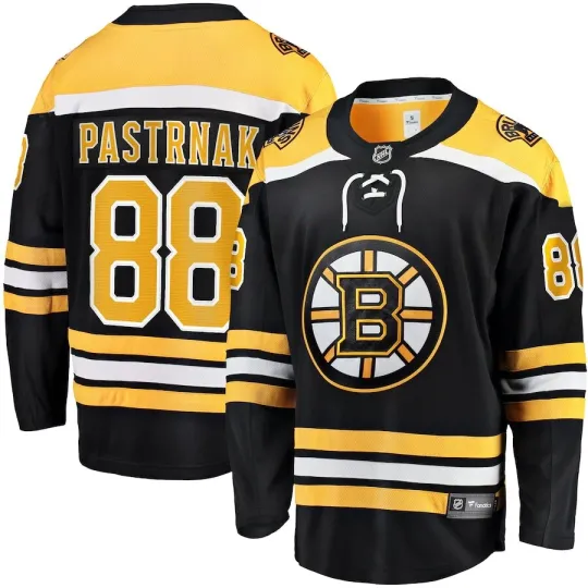 Boston Bruins David Pastrnak Fanatics Branded Black Home Breakaway NHL Jersey