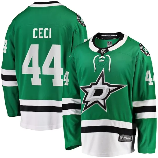 Dallas Stars Cody Ceci #44 Fanatics Branded Green Home Breakaway NHL Jersey