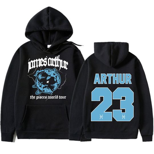Singer James Arthur Men's Aesthetic Sweatshirt The Pisces World Tour 2026 Men Harajuku Pullovers Casual Fashion Oversized Hoodie
