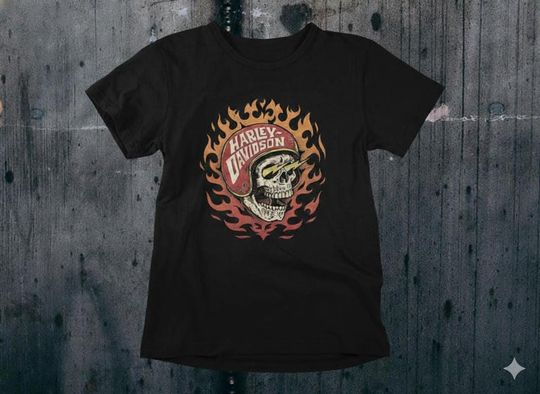 Discover Haarleyy Davidson T-Shirt - Music Lover Gift - Vintage Style Shirt - Vintage Rock Tee