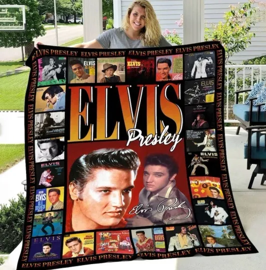 Elvis Presley Fleece Blanket