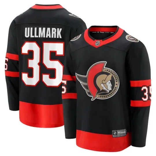 Discover Ottawa Senators Linus Ullmark #35 Fanatics Branded Black Breakaway NHL Jersey
