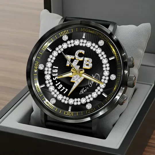 Discover Elvis Presley Black Stainless Steel Watch, Gift For Fans