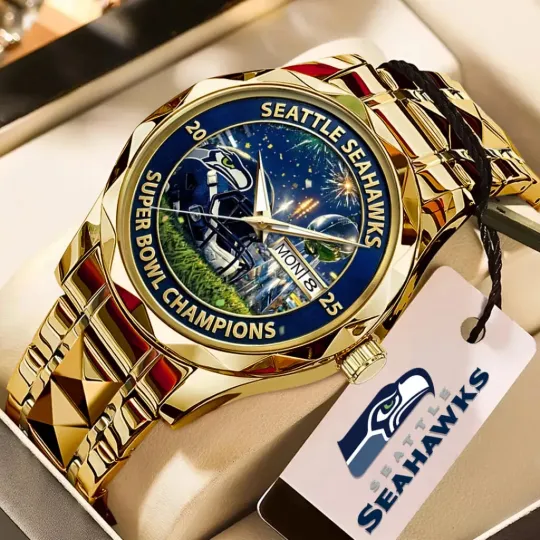 Discover Seahawkss 2025 LX Champions Alloy Luxury Quartz Watch –  3891