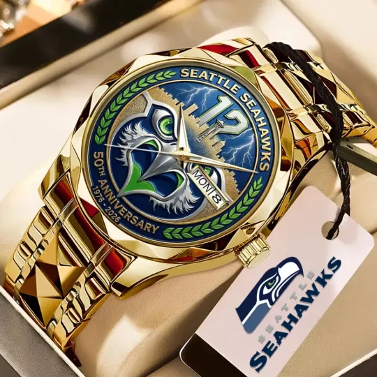 Discover Seahawks 50th Anniversary Alloy Luxury Quartz Watch –  3322