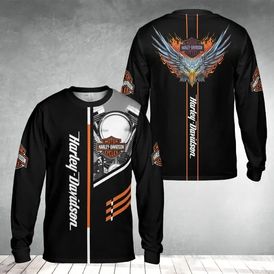 Discover SALE!! Custom Name H davidson 3D Printed Unisex Longsleeve Men's Size S-5XL