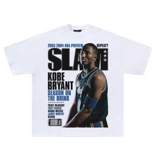 Discover Summer Cotton T-shirts Streetwear Basketball Kobe Bryant Graphics Printed Loose Oversized Women Tees Tops Men T Shirt Clothing