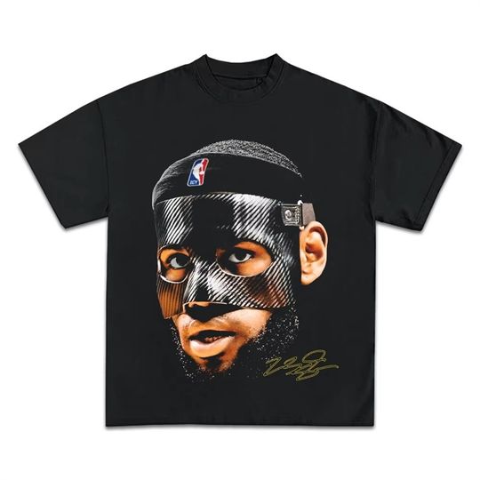 Discover 2025 LeBron James Basketball Star T-Shirt Streetwear Cotton Short Sleeve Printed Casual Top for Men And Women