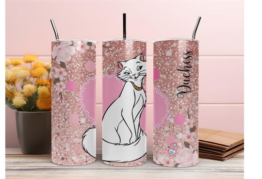 Discover Duchess Aristocats 20oz Tumbler with Lid and Straw