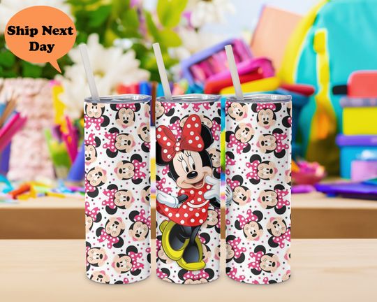 Discover Minnie Mouse Disney 20oz Tumbler with Lid and Straw