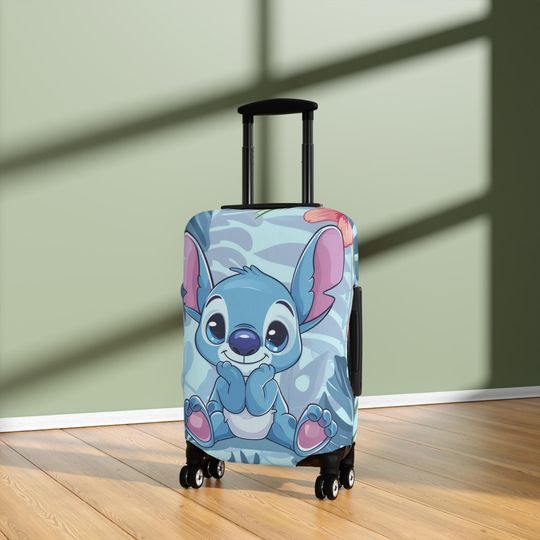 Discover Stitch Luggage Cover, Cute Disney Suitcase Protector, Travel Sleeve for Kids & Adults, Kawaii Luggage Case Cover, Gift for Travelers
