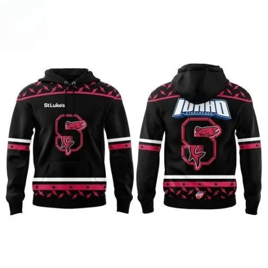 Discover Idaho Steelheads Pink In The Rink 2026 Hoodie