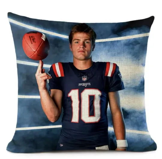 Discover Handmade Drake Maye Pillow