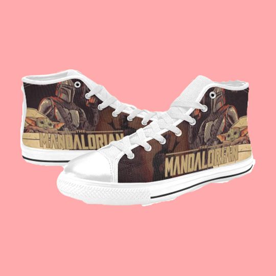 Discover Mandalorian Star Wars High Top Shoes Sneakers
