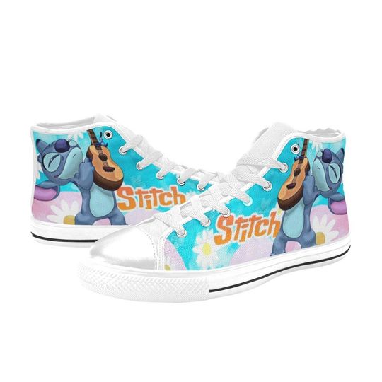 Discover Stitch & Angel High Top Shoes Sneakers