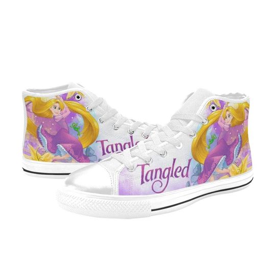Discover Tangled High Top Shoes Sneakers
