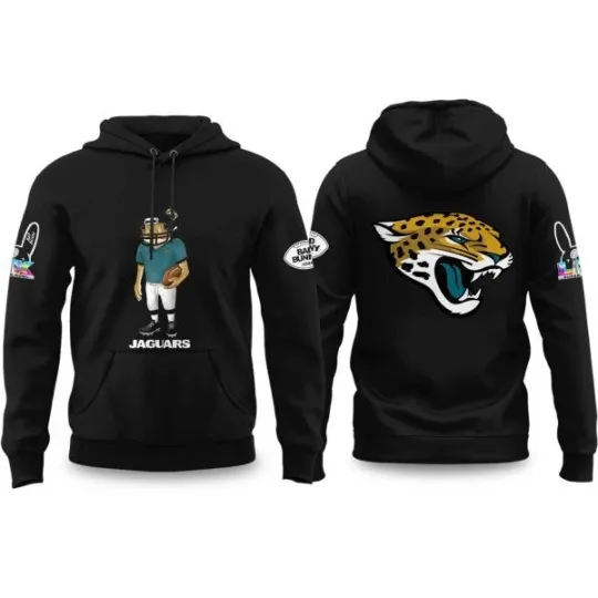 Discover Jaguarss x Bunny 2026 Super B.owl Concho Football Hoodie