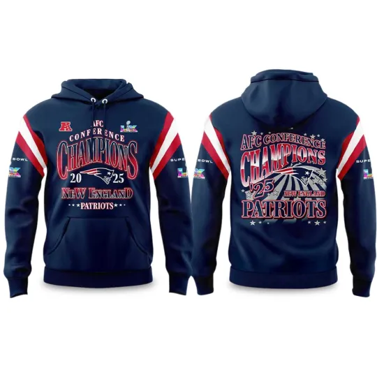 Discover Patriotss Conference Champions 2025 2026 Hoodie