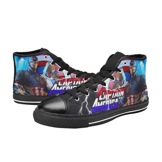 Captain America High Top Shoes Sneakers