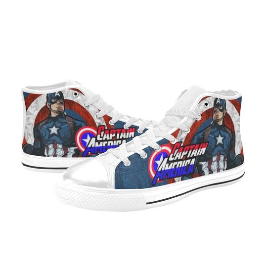 Captain America High Top Shoes Sneakers