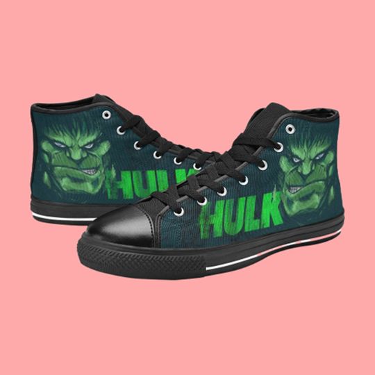 Discover Hulk High Top Canvas Shoes: Custom Family Footwear