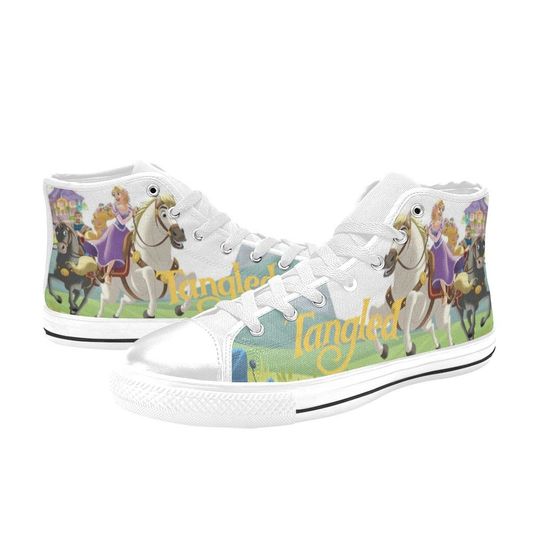Discover Tangled Custom High Top Shoes Unisex Adult and Kids