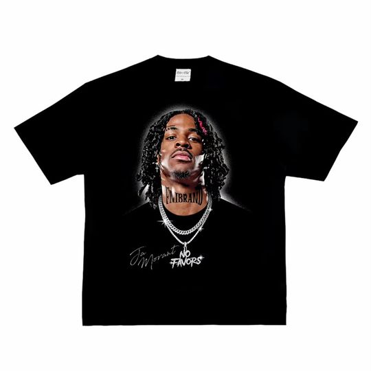 Discover Retro Portrait Fashion T-shirt Basketball Star Streetwear Cotton Short Sleeve Breathable Straight Fit Four Seasons for Youth