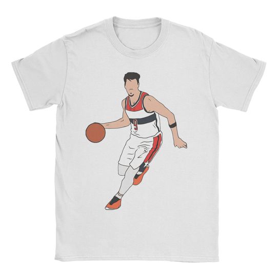 Discover Men Women Deni Avdija Basketball Player Dribbling T Shirts  100% Cotton Clothes Funny Short Sleeve Crew Neck Tees Unique T-Shirt