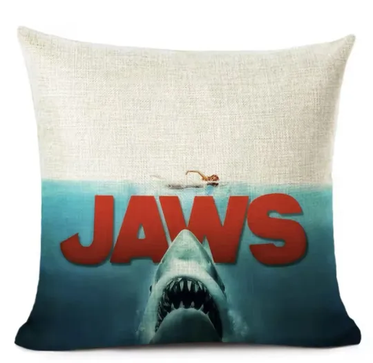 Discover Jaws Throw Pillow
