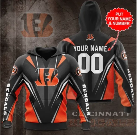 Personalized Bengals Football Team All Over Print 3D Hoodie GLC067426