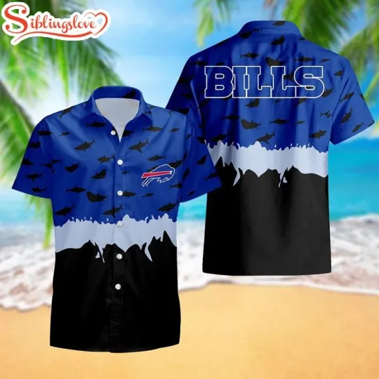 Discover Buffalo Football Team Billss Fish Ocean Pattern Hawaiian Shirt