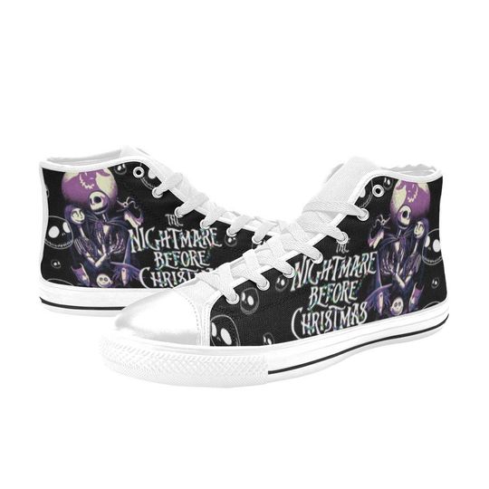 Discover The Nightmare Before Christmas Custom High Top Shoes Unisex Adult and Kids