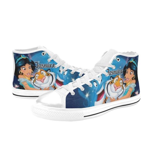 Princess Jasmine Aladdin High Top Shoes Sneakers