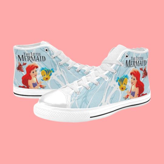 The Little Mermaid High Top Shoes Sneakers