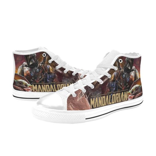 Discover The Mandalorian Custom High Top Shoes Unisex Adult and Kids