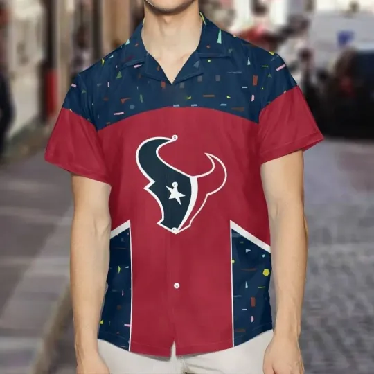Discover Houston Fooball Team Texanss Summer Hawaiian Shirt, Unisex Adults, Full Size S-5